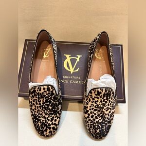 Vince Camuto Signature Animal Print Loafers